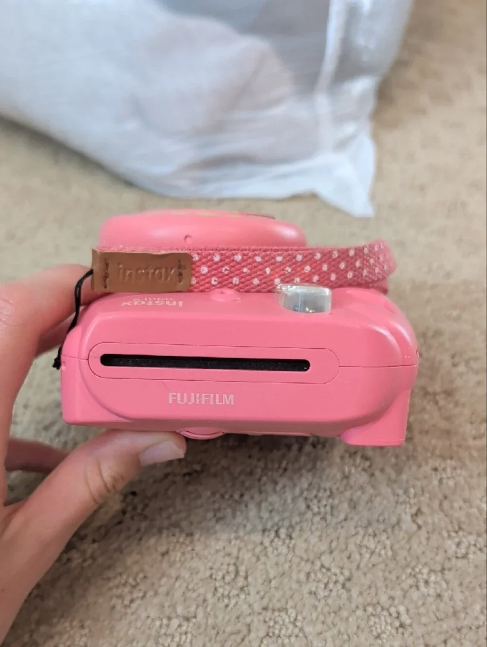 Instax mini 9 Pink Instant Camera with 9 Empty Photos In Cartron